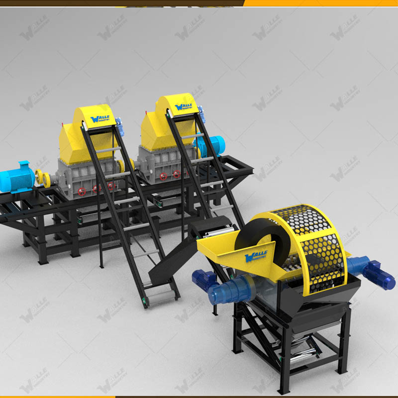 Automatic Tire Recycling Processing Line