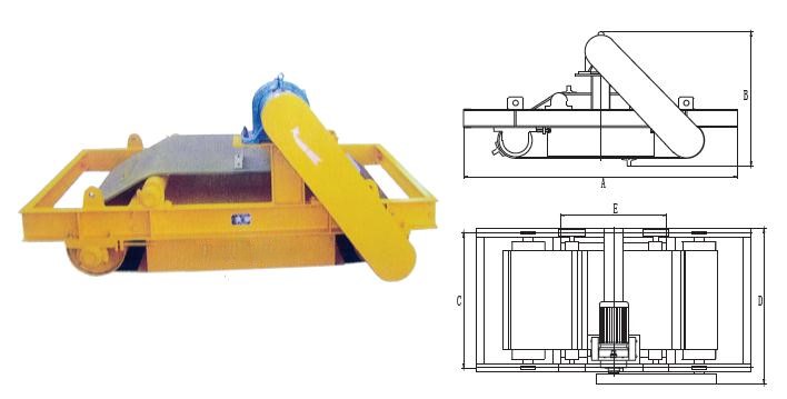 Band Magnetic Separator / Scrap Iron Magnetic Separator