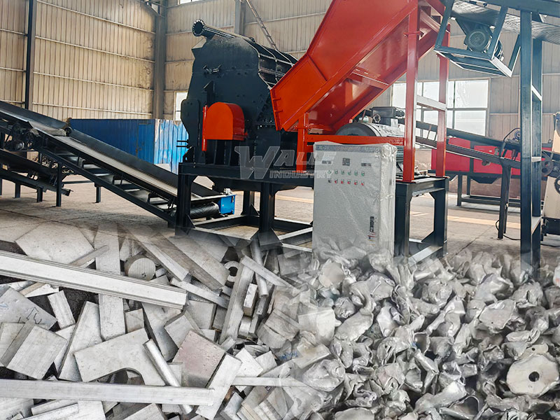 Industrial Scrap Aluminum Crusher For Metal Recycling