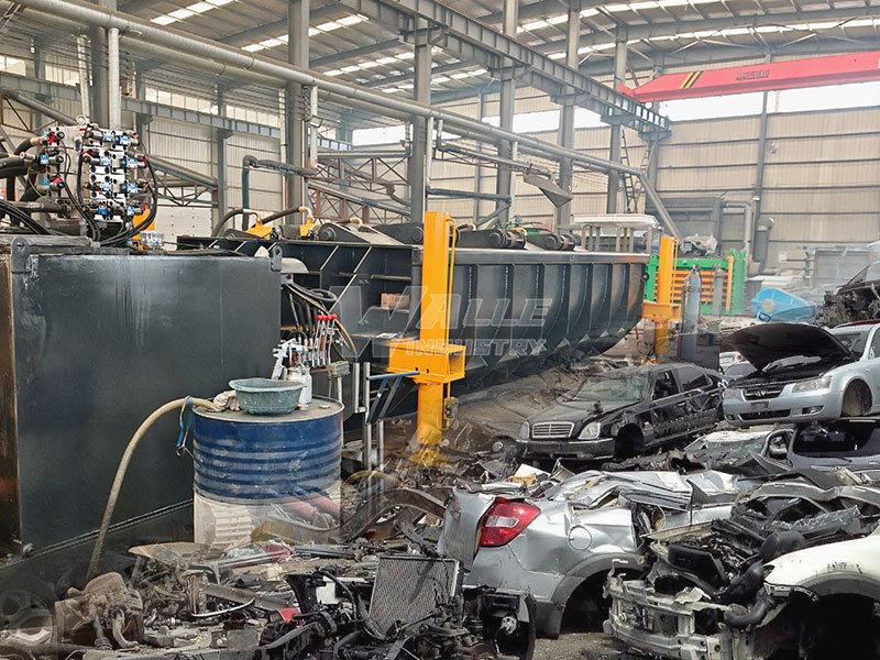 Heavy Duty Hydraulic Car Baler For Scrap Vehicle Auto Recycling
