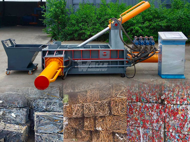 Hydraulic Scrap Metal Baler | Industrial Waste Metal Baling Compactor