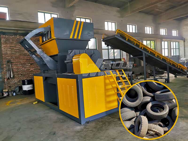 Waste Tire Shredder Machine | High Efficiency Scrap Tyre Rubber Recycling Equipment