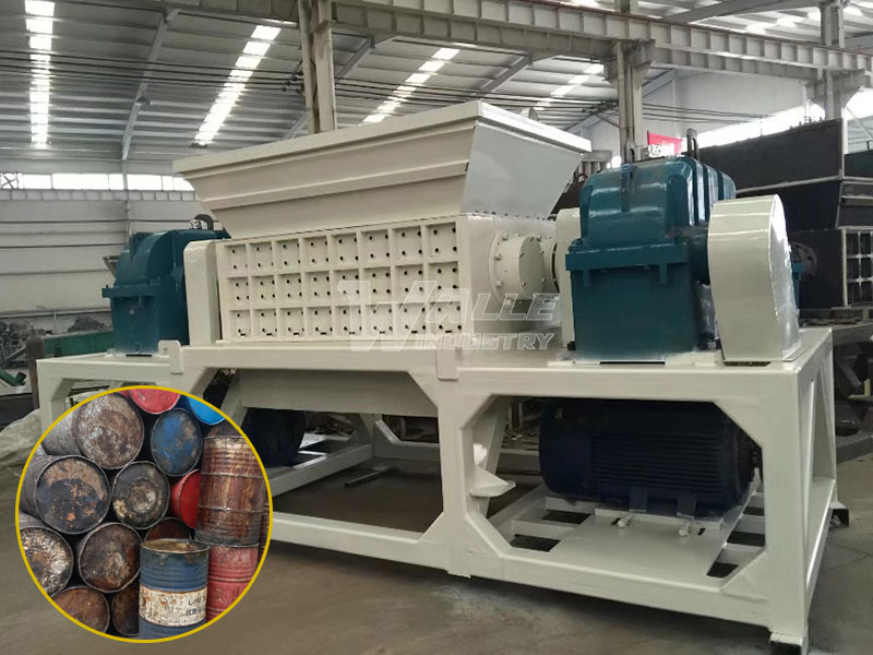Paint Bucket Shredder | Industrial Iron Drum & Steel Barrel Shredding Machine