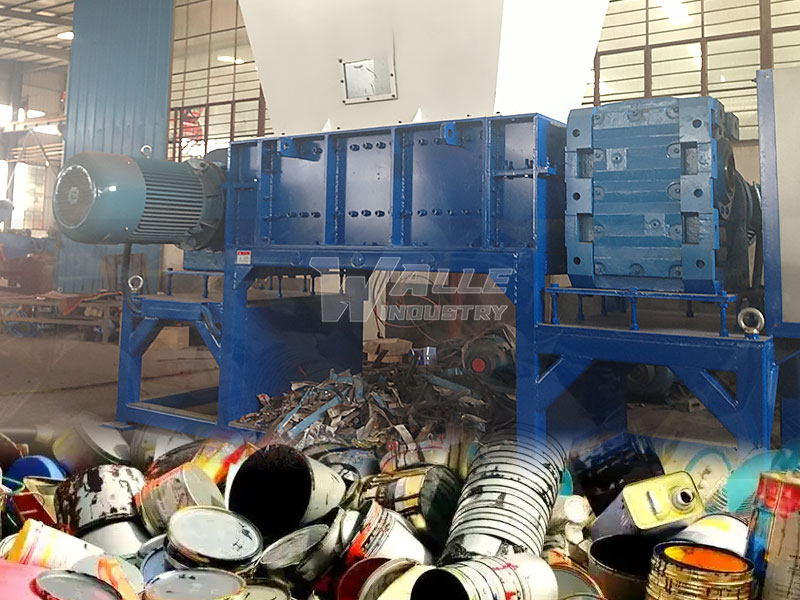 Paint Bucket Shredder: Industrial Metal Drum Shredding Line