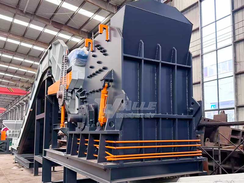 Scrap Metal Hammer Mill Crusher Production Line For Industrial Waste Metal Recycling